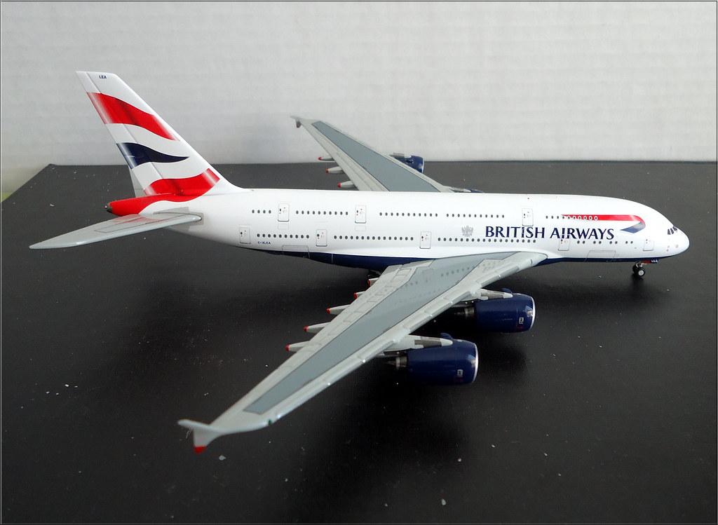 1/400th scale British Airways Airbus 380 by Gemini Jets