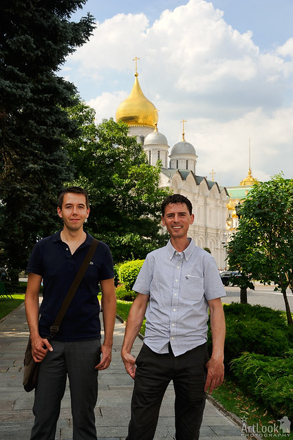 At the edge of Taynitsky Garden and Ivan the Great Square - Tim and Bruce Heath