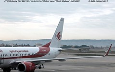 "Monts Chabour" Air Algérie 7T-VKA Boeing 737-8D6 Winglets cn/34164-1748 @ Marseille Provence Airport LFML / MRS 12-01-2014