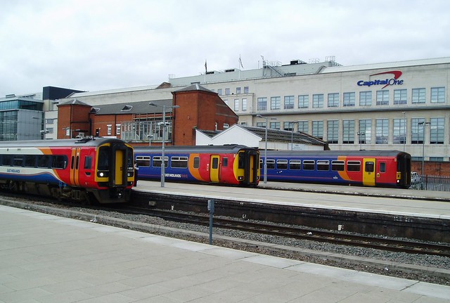 Three types of Sprinter at Nottingham Midland - Class 153 156 158