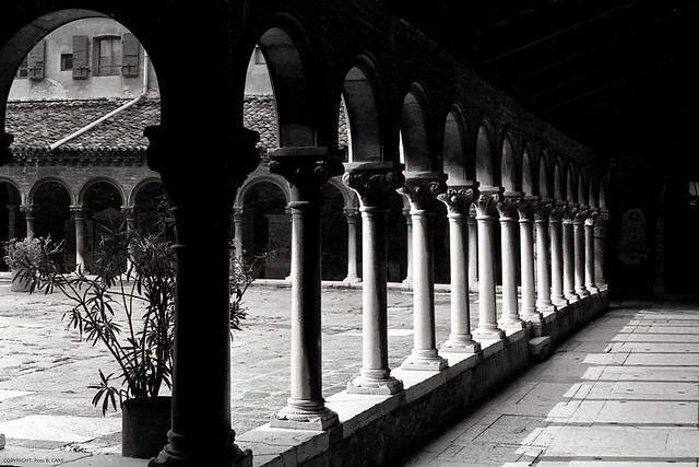 VENICE, Italy - Columns & Courtyard