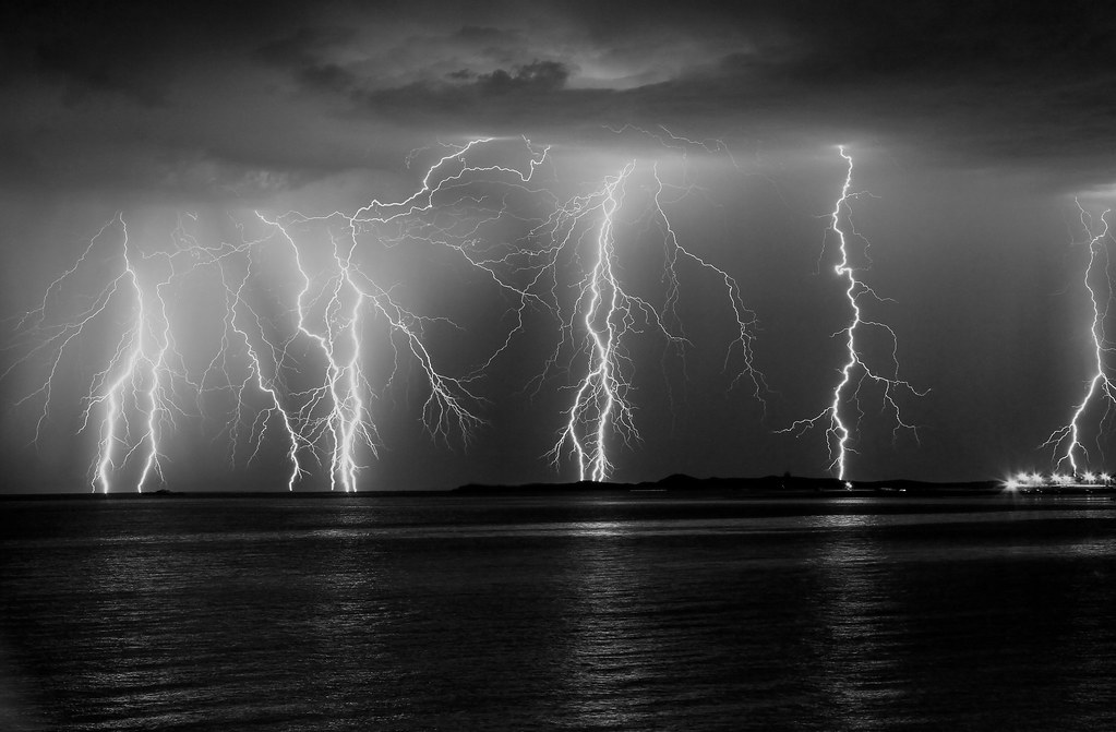 Lightning - Black and White | Picture of the lightning storm… | Flickr