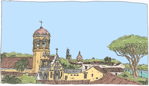 sketch colombia drawing dessin unesco croquis carnetdevoyage mompox colombie mompos urbansketch urbansketchers urbansketcher