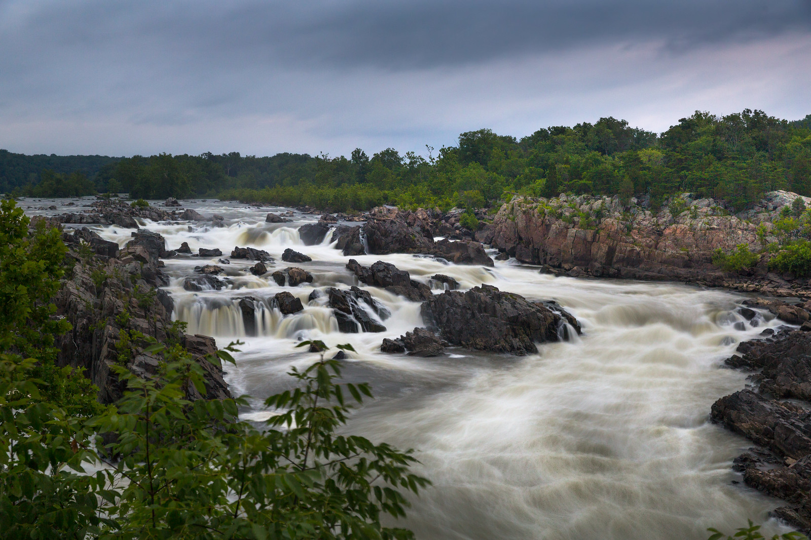 Morning Rain over the Great Falls