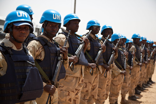 Casques bleus béninois à Kidal - Blue Helmets from Benin in Kidal | by Mission de l'ONU au Mali - UN Mission in Mali