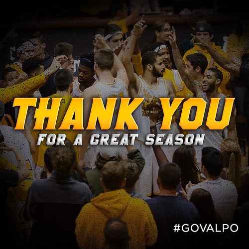 Disappointing loss for @ValpoBasketball. Congrats on a great overall season! It’s been a pleasure cheering you on!