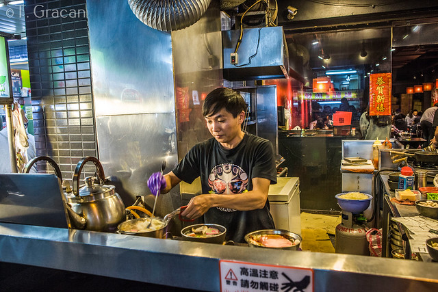 Street chef, Taipei, Taiwan.