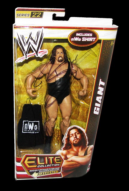 Giant Autographed Mattel WWE ELITE COLLECTION FLASHBACK Series 22 Figure