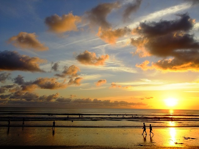 Sunset @ Kuta beach, Bali, Indonesia