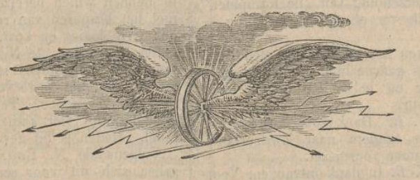 A Holy Winged Wheel illustration from De Kampioen Jan 1, 1889