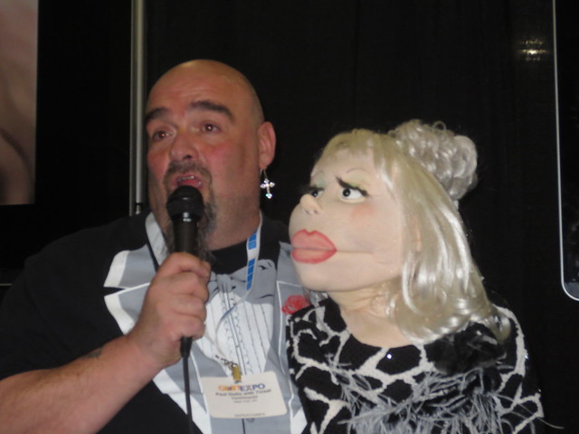 Paul Golio with Tinsel at The Original GLBT Expo Video Lounge