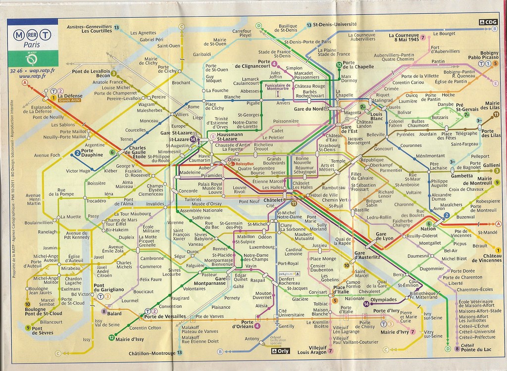 185 - Paris subway map - 20130414 | Paris subway map | chriggy1 | Flickr