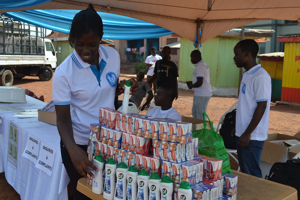Unilever products given to our customers Clean Team Ghana Flickr