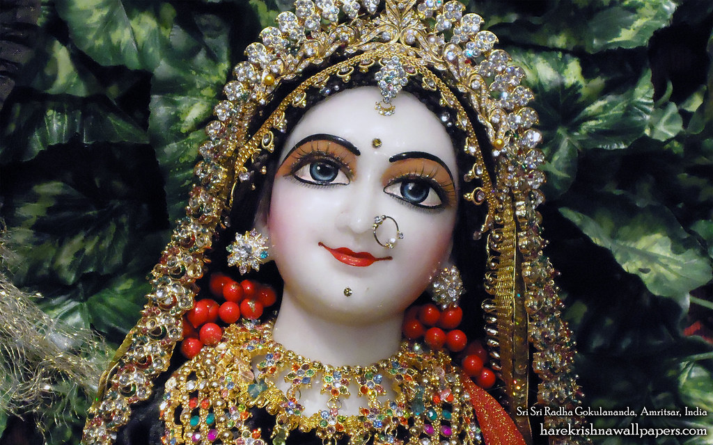Sri Radha Close up Wallpaper (005) | View above wallpapers i… | Flickr