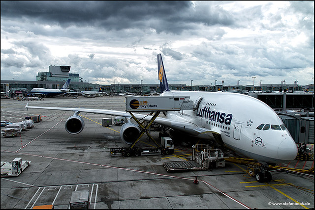 Airbus A380 800 Brüssel at Frankfurt