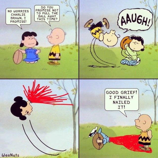 #Peanuts #CharlieBrown #Lucy #Parody #WeeNuts #Football #Charlie #Brown #Br...