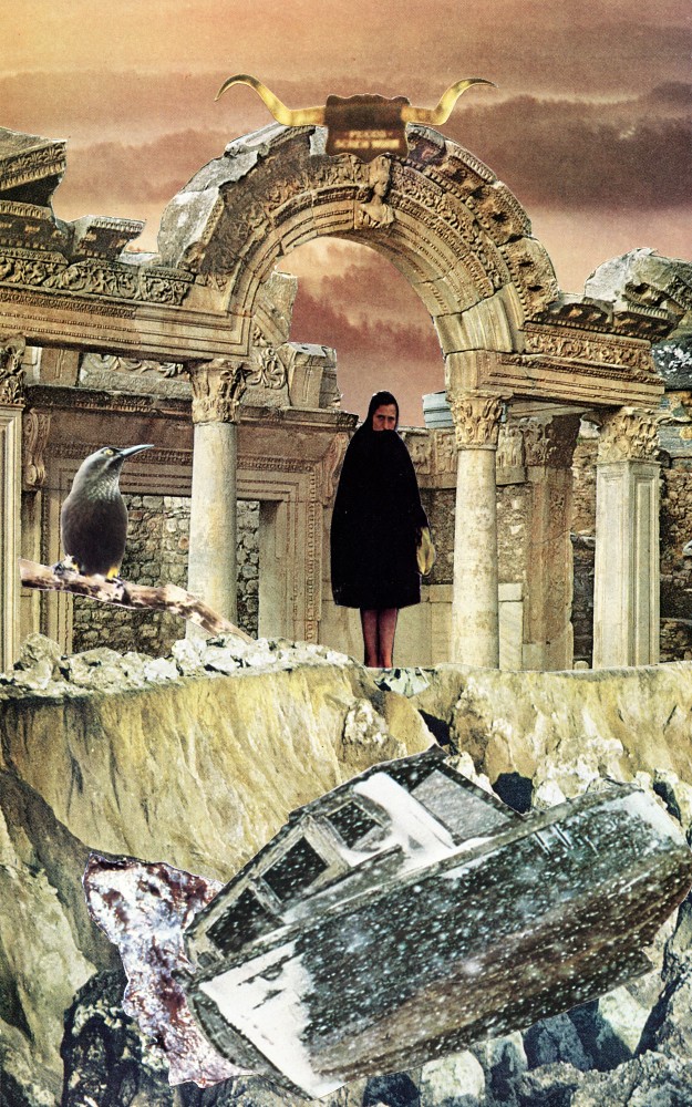 the gatekeeper | collage from handcut vintage images | Tracy Jager ...