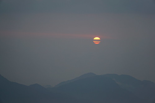 sunset alishan taiwan