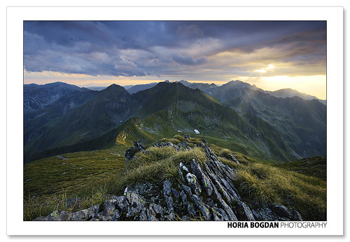 light sunset mountain nature grass rock stone clouds landscape ray alpine romania carpathian horiabogdan gettyromania1