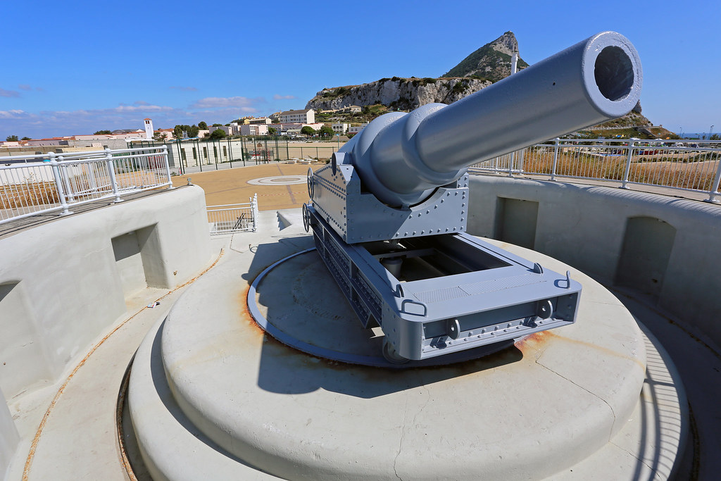Victorian-era RML 12.5 inch 45 Ton Gun at Harding's Battery, Europa Point, Gibraltar