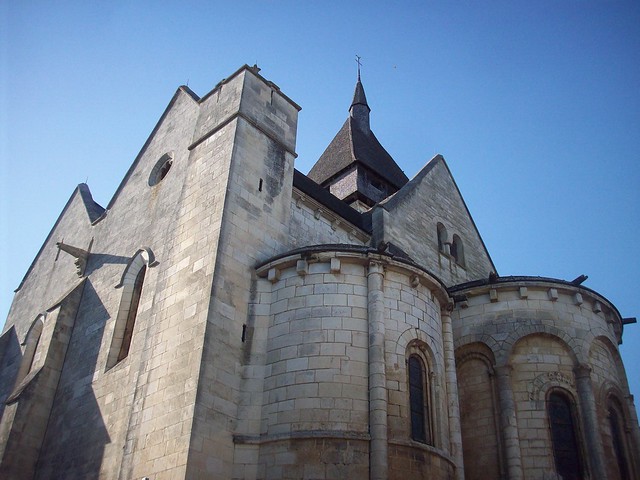 Saint-Marcel, Indre. L'église.