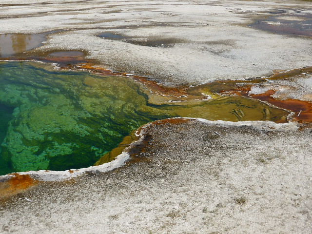 Abyss Pool at West Thumb Geyser Basin at Yellowstone NP, WY