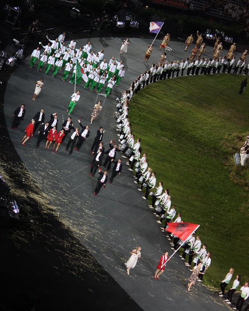 Albania, Algeria, American Samoa - Parade of Nations - London 2012 Opening Ceremony