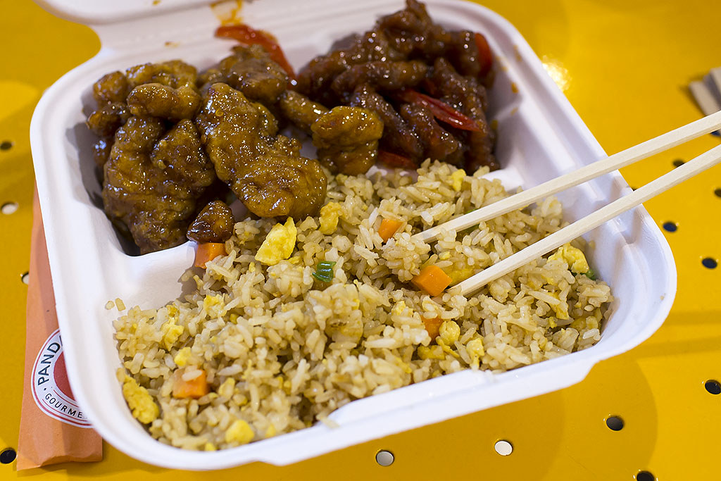 Panda Express Orange Chicken Beijing Beef And Fried Rice Flickr