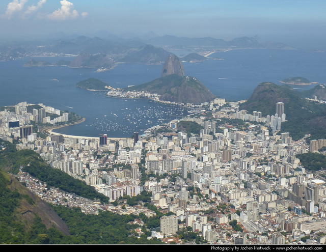 View from Corcovado, Rio de Janeiro, Brazil
