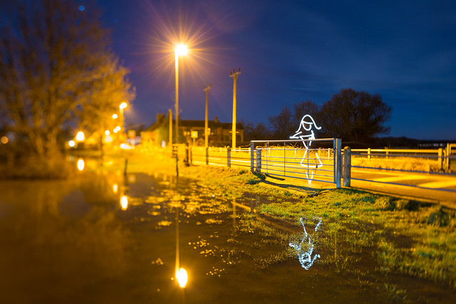 Flood Light (All In Camera Tilt Shift Light Painting), Wareham