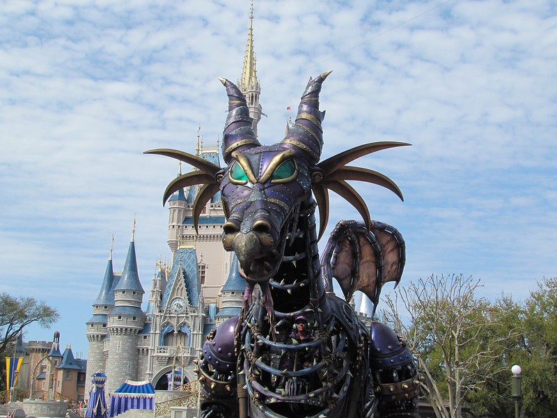 Maleficent Dragon in Disney Festival of Fantasy Parade