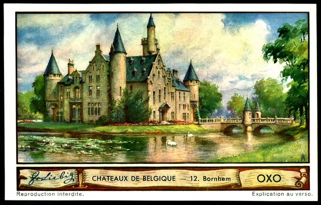 Liebig Tradecard S1288 Belgian Chateaux ~ Bornhem