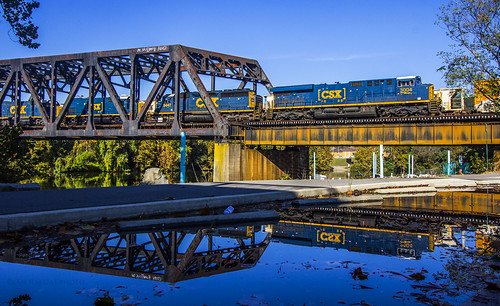 Doubled Blues | CSX Q353 slowly passes over the Youghiogheny… | Flickr