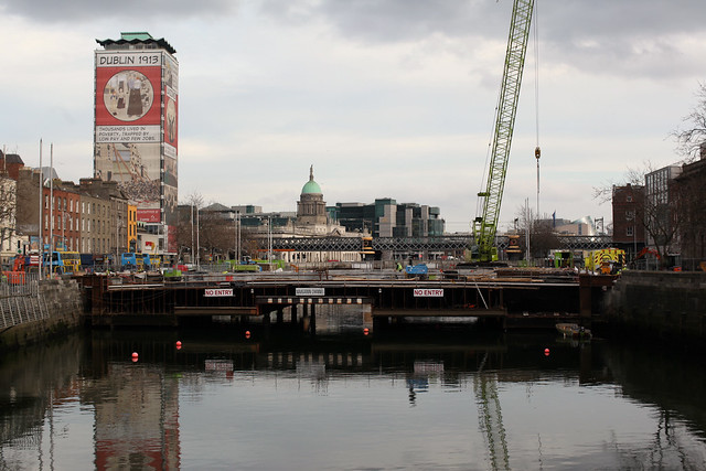 Dublins' newest bridge over the Liffey 