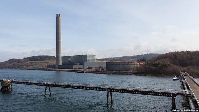 Inverkip power station chimney . Due to be demolished on July 28th 2013