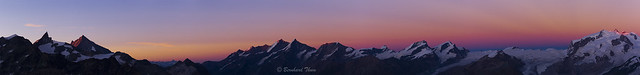 Panorama of the giants of Wallis at dusk N°1
