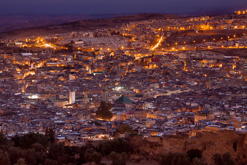 landscape cityscape city ciudad ciutat sunset atardecer fez fes maroc morocco marruecos lights nightlights paisajesurbanos sergioformoso