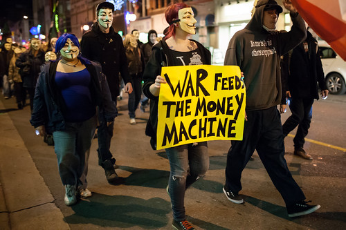 Anonymous Million Mask March in London Canada. | by Mark Spowart - Photographer