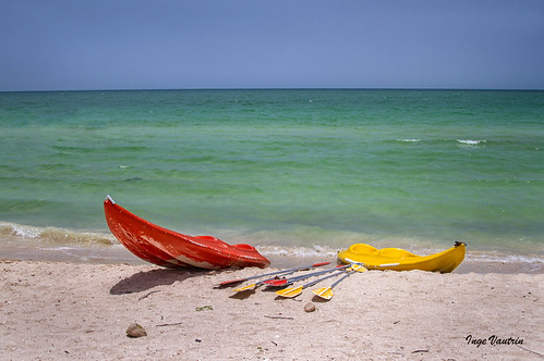 ocean beach mexico kayak yucatan progreso
