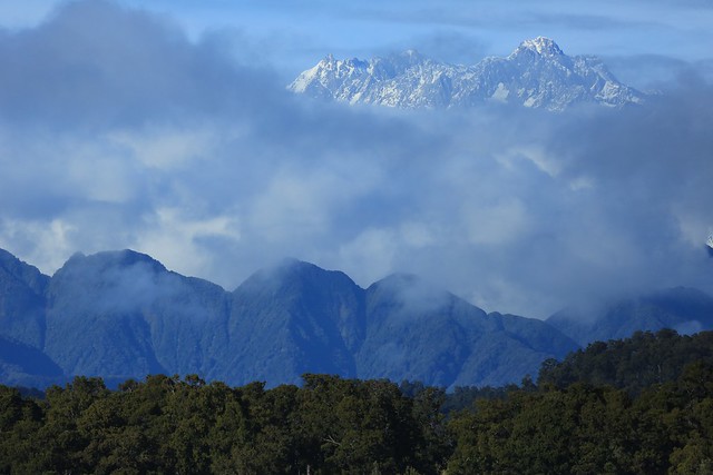 New Zealand's Highest Peak Mt Cook/Aoraki Viewed From Okarito Lagoon West Coast South Island New Zealand