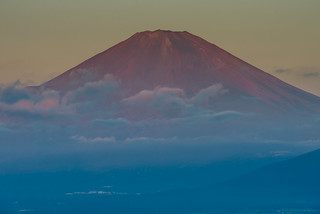 Fuji sunrise glow