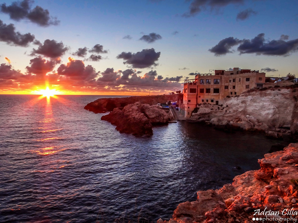 Malta --- Ghar Lapsi --- Sunset Adrian Cilia Flickr