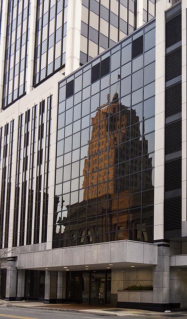 tower reflection