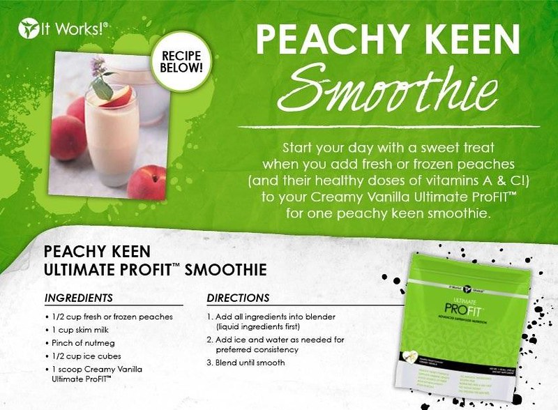 Peachy Keen Smoothie, It Works! Global
