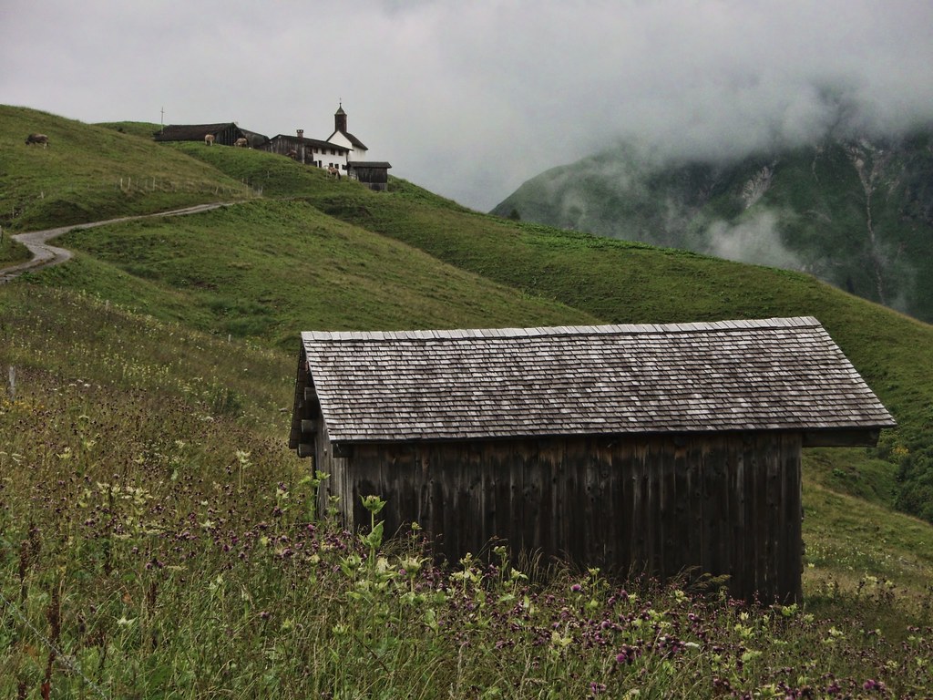 Mountain farm | A hamlet above Lech in Austria called Burste… | Flickr