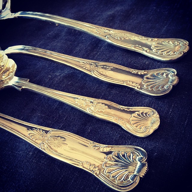 I think it's safe to say I have a crush on  #antiquesilver … #SheffieldSilver and #Reedi&Bartonsilver are my favs!  What's your favorite #silvercompany or #silverpattern?