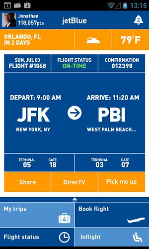 jetblue_menu | by Mobile Design Pattern Gallery