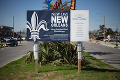 Alcee Fortier Blvd. Streetscape Project sign