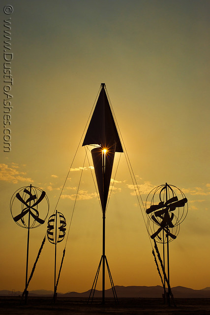 Burning Man 2013, Pyramid Pirouette by Lyman Whitaker John Whitaker and Stacy Christensen