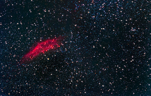 red sky white black night stars nebula astrophotography californianebula Astrometrydotnet:status=solved Astrometrydotnet:id=nova213412